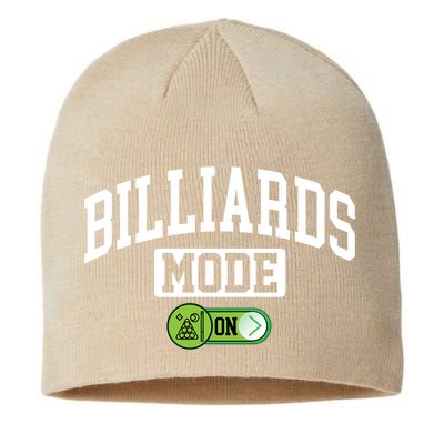 Father's Day Billiards Mode On Funny Billiard Pool Player Gift For Dad Sustainable Beanie