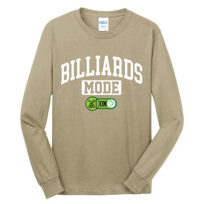 Father's Day Billiards Mode On Funny Billiard Pool Player Gift For Dad Tall Long Sleeve T-Shirt