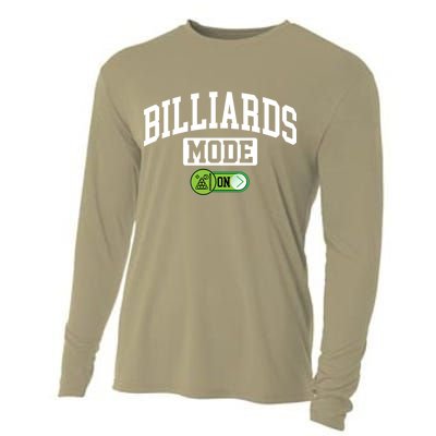 Father's Day Billiards Mode On Funny Billiard Pool Player Gift For Dad Cooling Performance Long Sleeve Crew