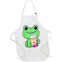 Frog Drinking Bubble Tea Apron