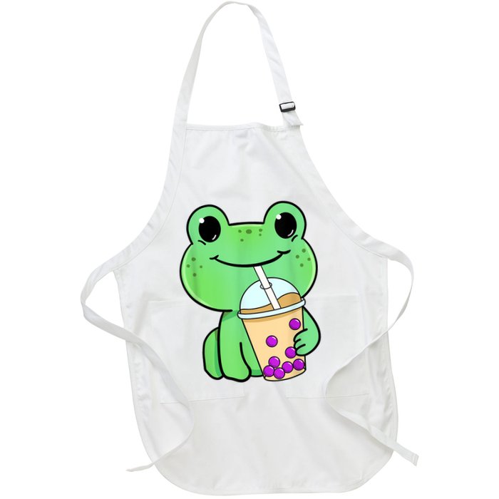 Frog Drinking Bubble Tea Apron