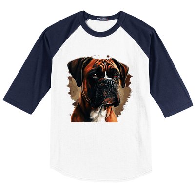 Funny Dog Boxer Baseball Sleeve Shirt