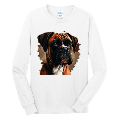 Funny Dog Boxer Tall Long Sleeve T-Shirt