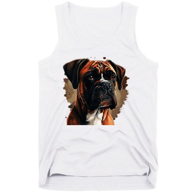 Funny Dog Boxer Tank Top