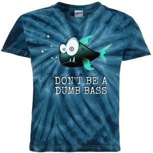 FishermanS DonT Be A Dumb Bassfunny Novelty Kids Tie-Dye T-Shirt