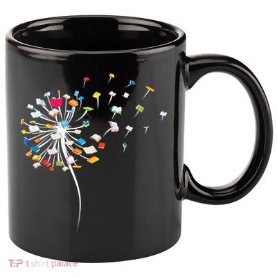 Funny Dandelion Books Gift For Reading Lover Gift 11oz C Handle Ceramic Mug