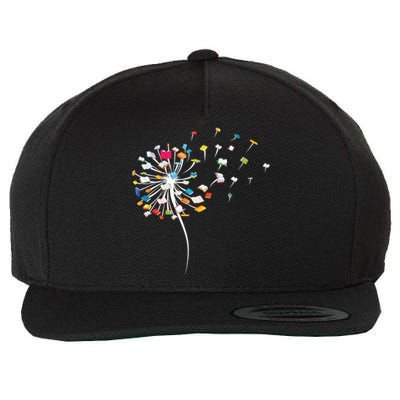 Funny Dandelion Books Gift For Reading Lover Gift Wool Snapback Cap