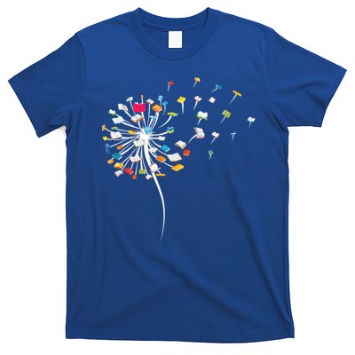 Funny Dandelion Books Gift For Reading Lover Gift T-Shirt