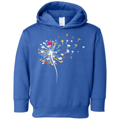 Funny Dandelion Books Gift For Reading Lover Gift Toddler Hoodie