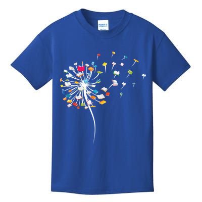 Funny Dandelion Books Gift For Reading Lover Gift Kids T-Shirt
