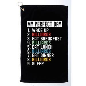 Father's Day Billiards My Perfect Day Gift For Dad Platinum Collection Golf Towel