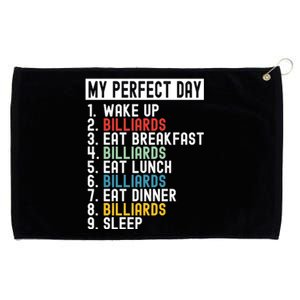 Father's Day Billiards My Perfect Day Gift For Dad Grommeted Golf Towel