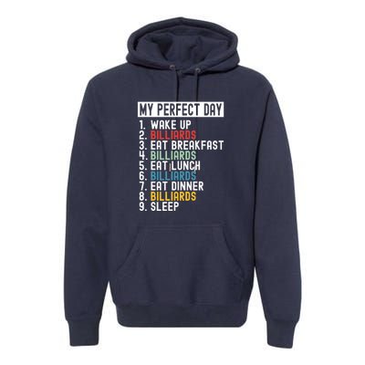 Father's Day Billiards My Perfect Day Gift For Dad Premium Hoodie