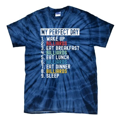 Father's Day Billiards My Perfect Day Gift For Dad Tie-Dye T-Shirt