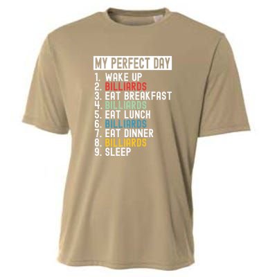 Father's Day Billiards My Perfect Day Gift For Dad Cooling Performance Crew T-Shirt