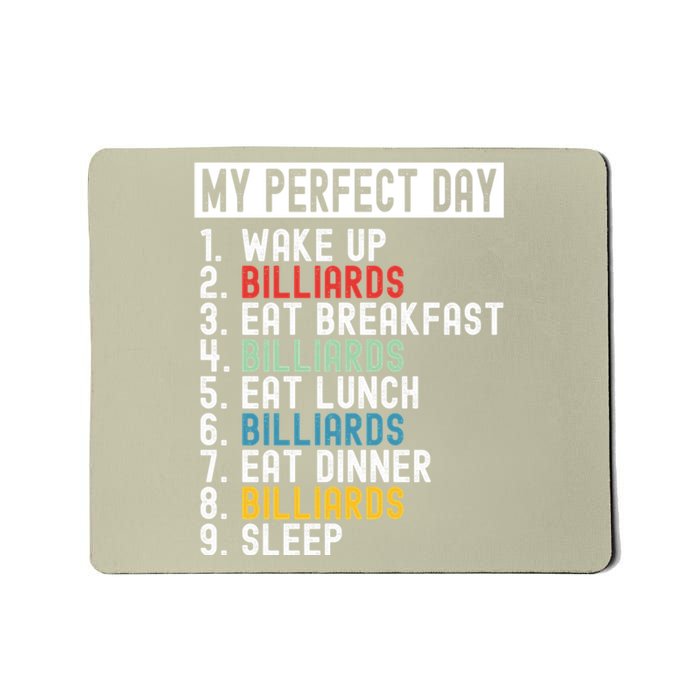 Father's Day Billiards My Perfect Day Gift For Dad Mousepad