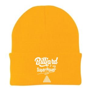 Father's Day Billiards Is My Superpower Funny Pool Gift For Dad Knit Cap Winter Beanie