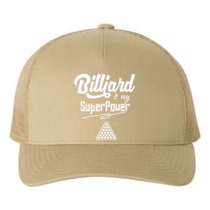 Father's Day Billiards Is My Superpower Funny Pool Gift For Dad Yupoong Adult 5-Panel Trucker Hat