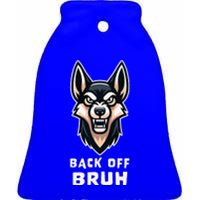 Fierce Dog Bruh Badass Ceramic Bell Ornament