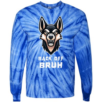 Fierce Dog Bruh Badass Tie-Dye Long Sleeve Shirt