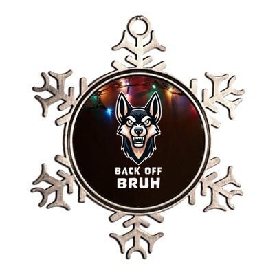 Fierce Dog Bruh Badass Metallic Star Ornament