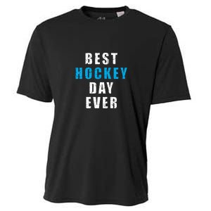 Father's Day BEST HOCKEY DAY EVER Gift Cooling Performance Crew T-Shirt