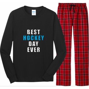 Father's Day BEST HOCKEY DAY EVER Gift Long Sleeve Pajama Set