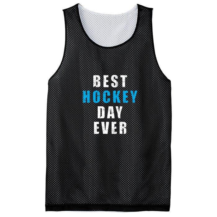 Father's Day BEST HOCKEY DAY EVER Gift Mesh Reversible Basketball Jersey Tank