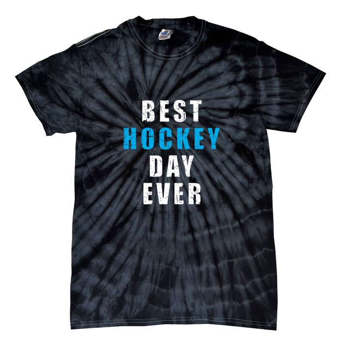 Father's Day BEST HOCKEY DAY EVER Gift Tie-Dye T-Shirt