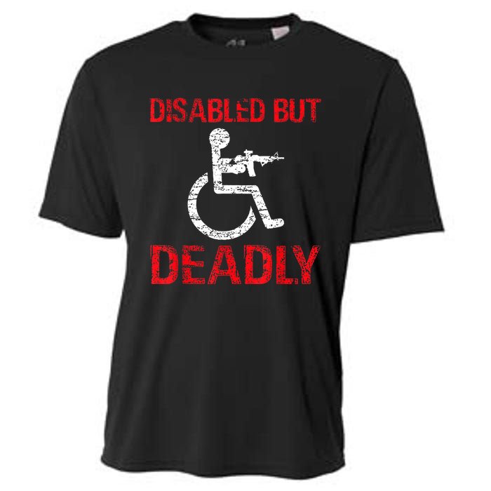 Funny Disabled But Deadly Cooling Performance Crew T-Shirt