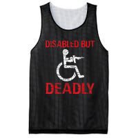 Funny Disabled But Deadly Mesh Reversible Basketball Jersey Tank