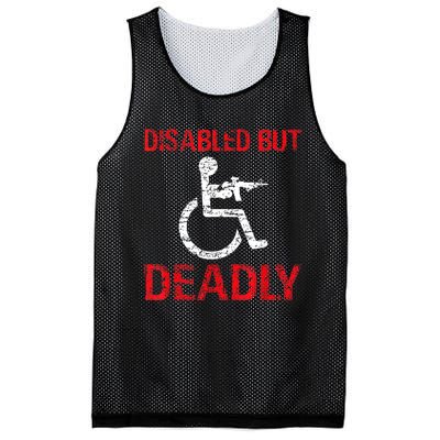 Funny Disabled But Deadly Mesh Reversible Basketball Jersey Tank