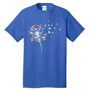 Funny Dandelion Books Gift For Reading Lover Gift Tall T-Shirt