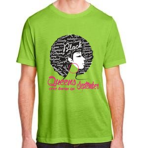 Funny Design Black Queen Was Born In September Gift Adult ChromaSoft Performance T-Shirt