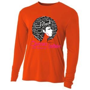 Funny Design Black Queen Was Born In September Gift Cooling Performance Long Sleeve Crew