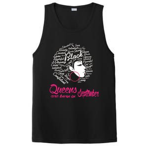 Funny Design Black Queen Was Born In September Gift PosiCharge Competitor Tank