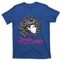 Funny Design Black Queen Was Born In September Gift T-Shirt