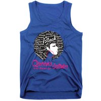 Funny Design Black Queen Was Born In September Gift Tank Top