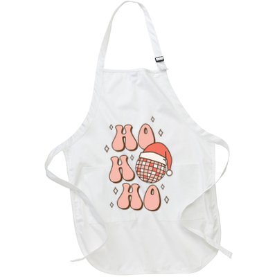 Festive Disco Ball Santa Hat for a Retro Christmas Apron