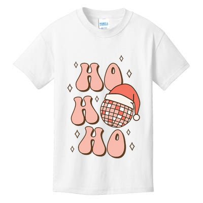 Festive Disco Ball Santa Hat for a Retro Christmas Kids T-Shirt