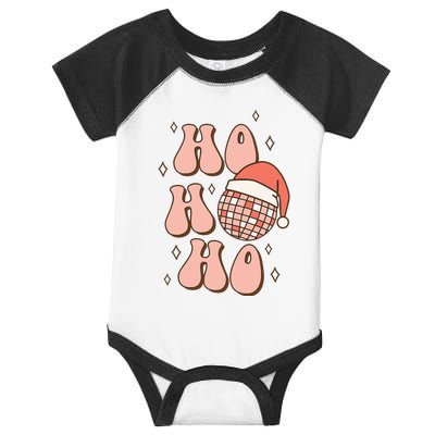 Festive Disco Ball Santa Hat for a Retro Christmas Infant Baby Jersey Bodysuit