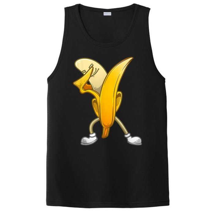 Funny Dabbing Banana Gift For Kids Boy Girl Cool Dancer PosiCharge Competitor Tank