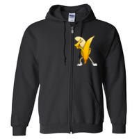 Funny Dabbing Banana Gift For Kids Boy Girl Cool Dancer Full Zip Hoodie