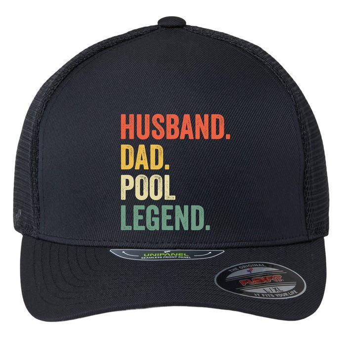 Father's Day Billiards Husband Dad Pool Legend Gift For Dad Flexfit Unipanel Trucker Cap