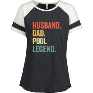 Father's Day Billiards Husband Dad Pool Legend Gift For Dad Enza Ladies Jersey Colorblock Tee