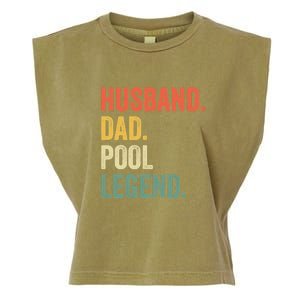 Father's Day Billiards Husband Dad Pool Legend Gift For Dad Garment-Dyed Women's Muscle Tee