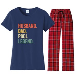 Father's Day Billiards Husband Dad Pool Legend Gift For Dad Women's Flannel Pajama Set