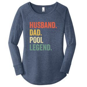 Father's Day Billiards Husband Dad Pool Legend Gift For Dad Women's Perfect Tri Tunic Long Sleeve Shirt