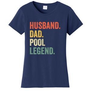 Father's Day Billiards Husband Dad Pool Legend Gift For Dad Women's T-Shirt