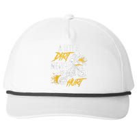 Funny Dirt Bike Gift Dirt Never Hurt Motocross Gift Snapback Five-Panel Rope Hat